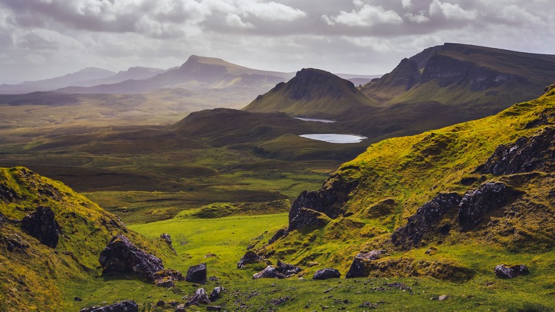 highlands scozzesi vista panoramica