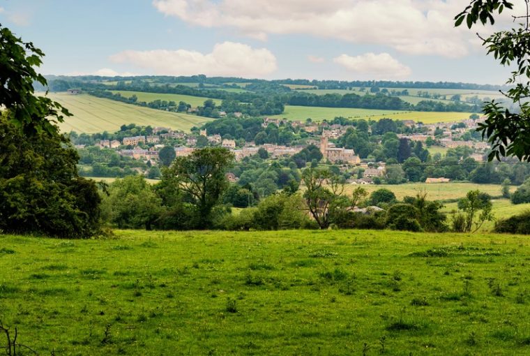 Cotswolds visuale panoramica