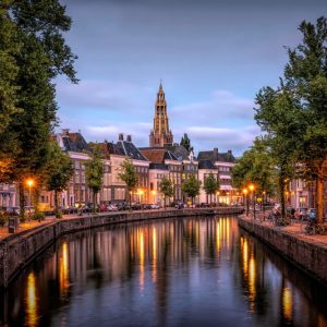 Groningen al tramonto