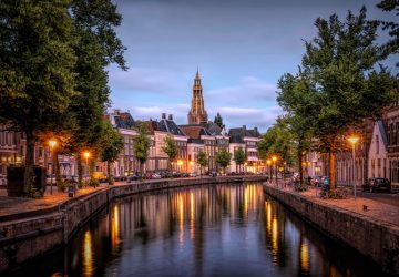 Groningen al tramonto