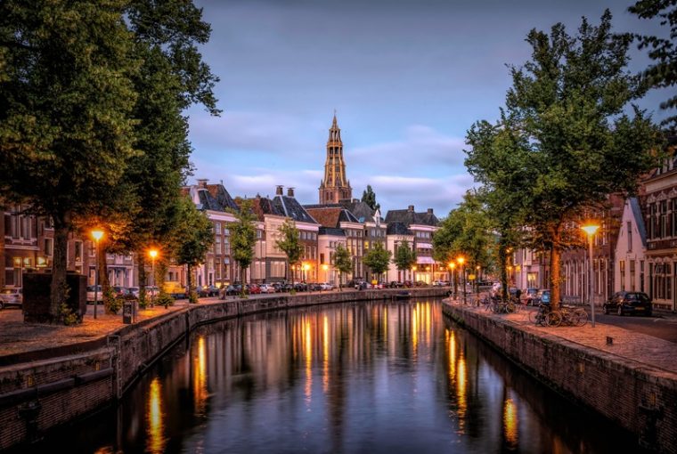 Groningen al tramonto