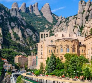 Monastero di Monserrat visuale dall'alto