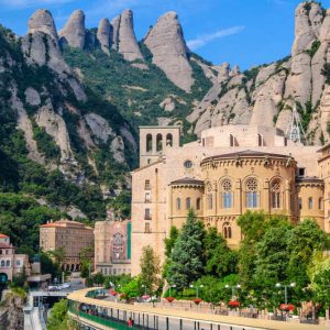 Monastero di Monserrat visuale dall'alto