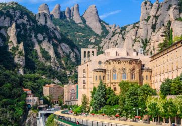 Monastero di Monserrat visuale dall'alto