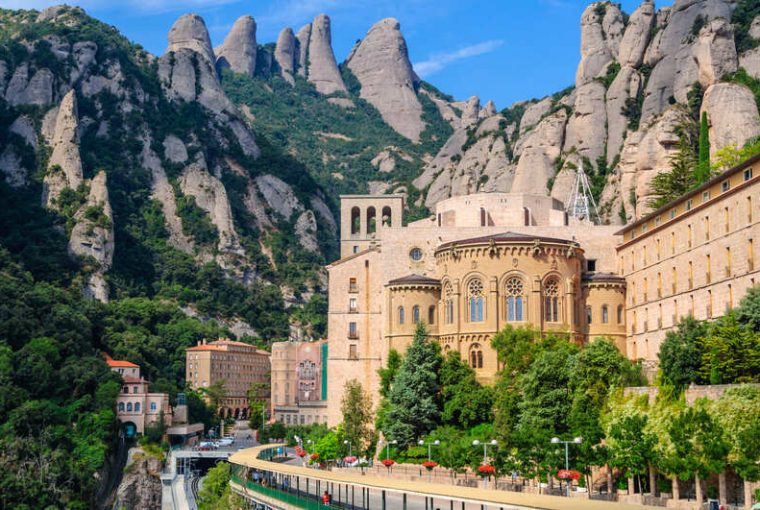 Monastero di Monserrat visuale dall'alto