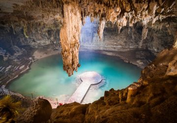 cenote suytun vista dall'alto