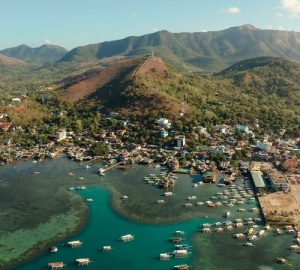 Coron panoramica dall'alto