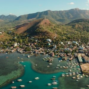 Coron panoramica dall'alto