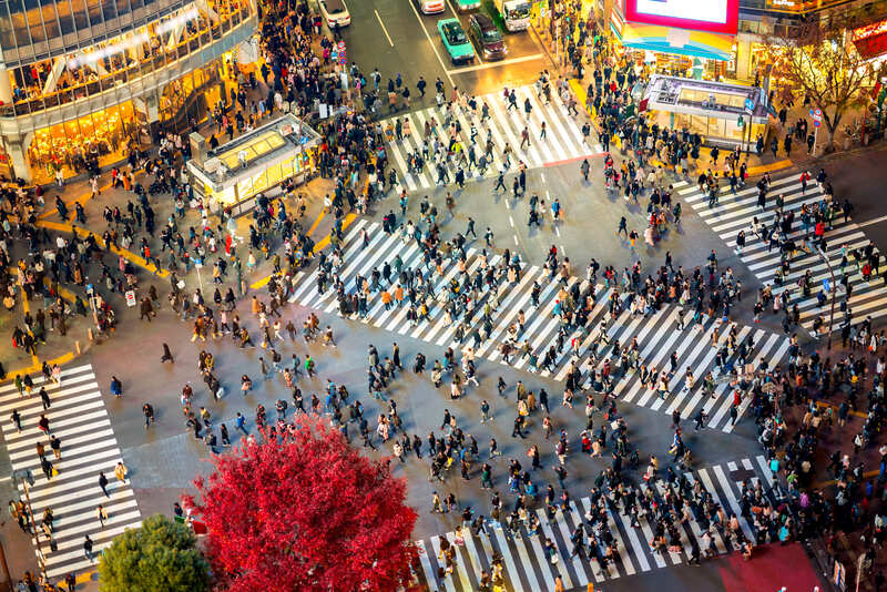 Shibuya Crossing dall'alto