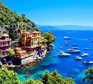 Passeggiata dei Baci -vista su Portofino