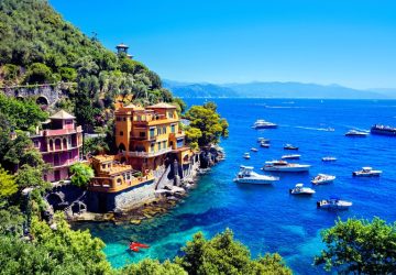 Passeggiata dei Baci -vista su Portofino