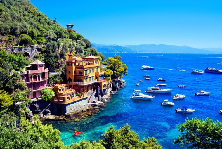 Passeggiata dei Baci -vista su Portofino